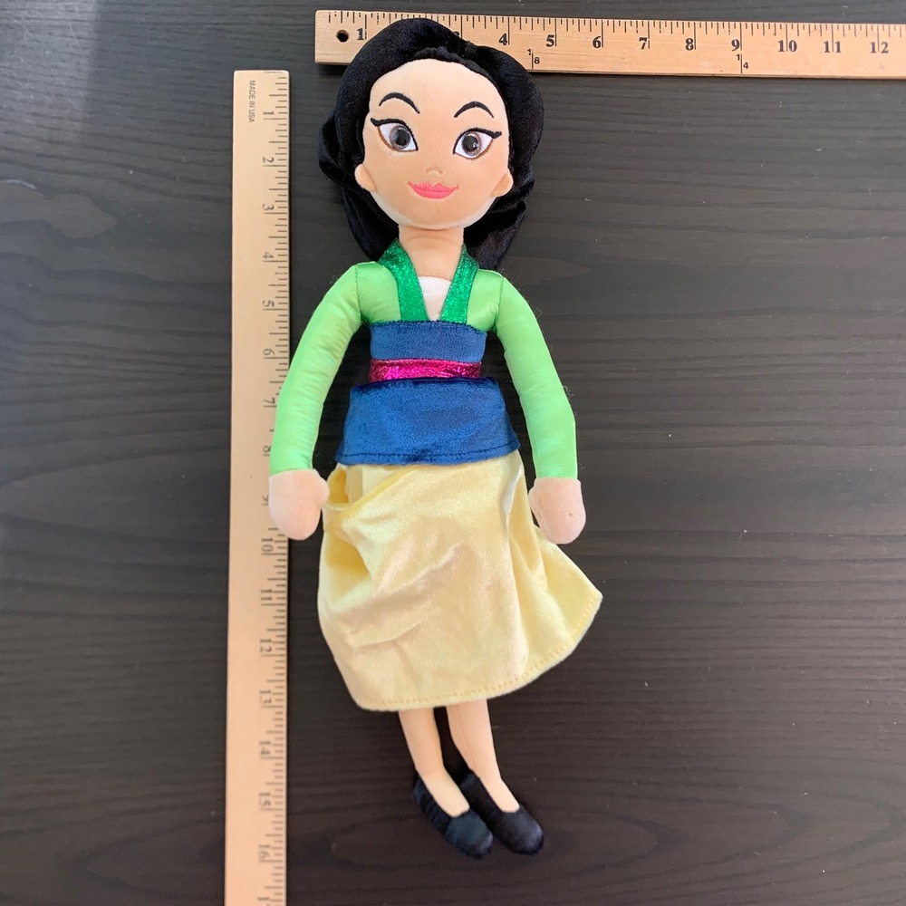 Ty Sparkle Disney Mulan Plush Doll Green Blue Yellow 2021 Stuffed Toy 12 inch